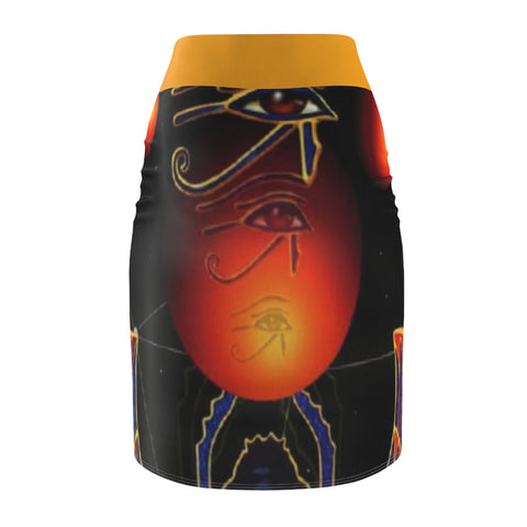 Women's  HIP HOP ART  Pencil Skirt (AOP)