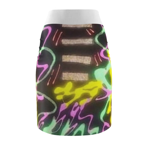 Women's  HIP HOP ART  Pencil Skirt (AOP)
