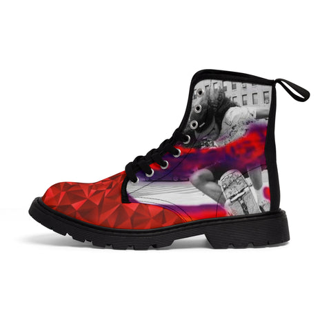 Men's Canvas HIP HOP ART  Boots