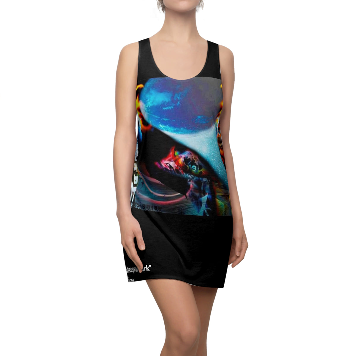 Women's Cut & Sew  HIP HOP ART Racerback Dress (AOP)