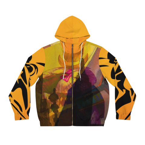 Men's Full-Zip  HIP HOP ART Hoodie (AOP)