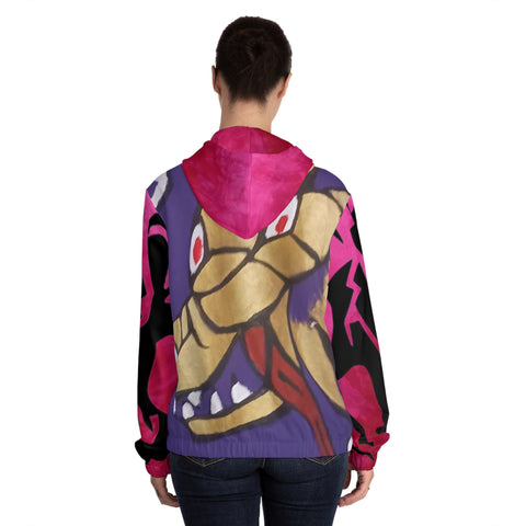 Women’s Full-Zip HIP HOP ART Hoodie (AOP)