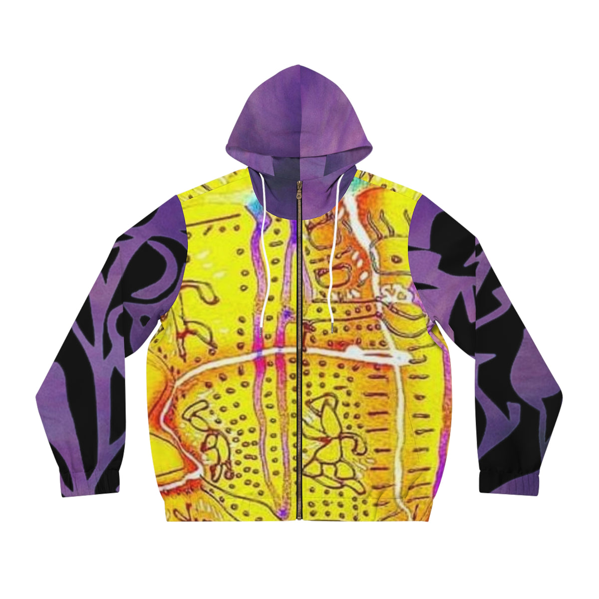 Men's Full-Zip  HIP HOP ART Hoodie (AOP)