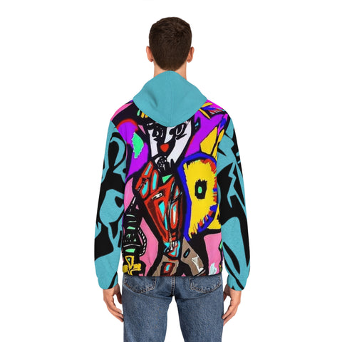 Men's Full-Zip HIP HOP ART Hoodie (AOP)