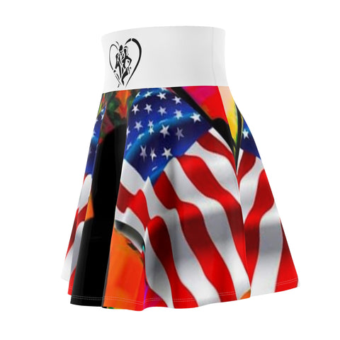 Women's  HIP HOP ART Skater Skirt (AOP)