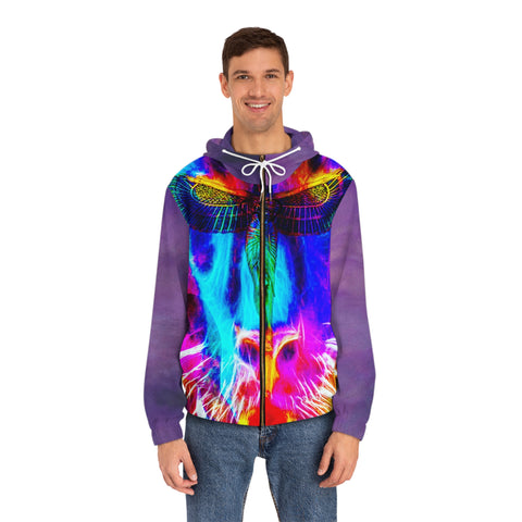 Men's Full-Zip HIP HOP ART  Hoodie (AOP)