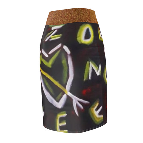 Women's HIP HOP ART Pencil Skirt (AOP)