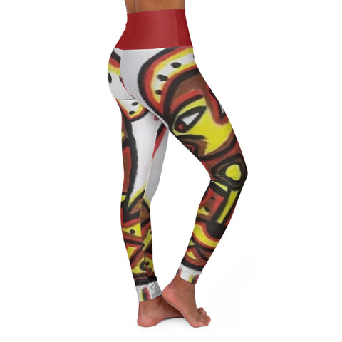 High Waisted HIP HOP ART Yoga Leggings (AOP)