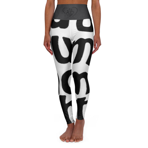 High Waisted  HIP HOP ART Yoga Leggings (AOP)