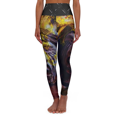 High Waisted HIP HOP ART Yoga Leggings (AOP)