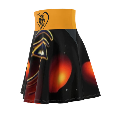Women's HIP HOP ART  Skater Skirt (AOP)