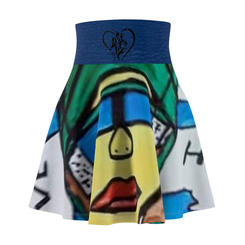 Women's  HIP HOP ART Skater Skirt (AOP)