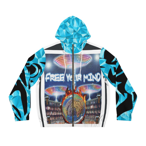 Men's Full-Zip  HIP HOP ART  Hoodie (AOP)