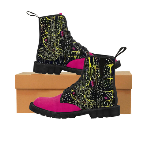 Men's  HIP HOP ART Canvas Boots