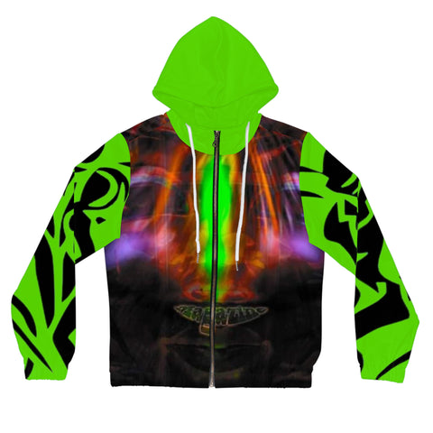 Women’s Full-Zip HIP HOP ART Hoodie (AOP)