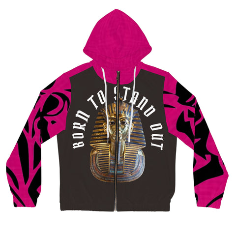 Women’s Full-Zip  HIP HOP ART Hoodie (AOP)