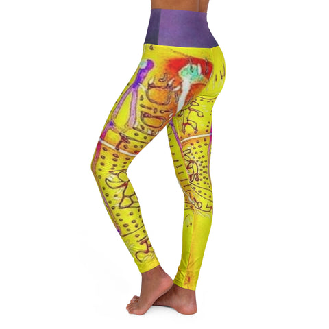 High Waisted HIP HOP ART Yoga Leggings (AOP)