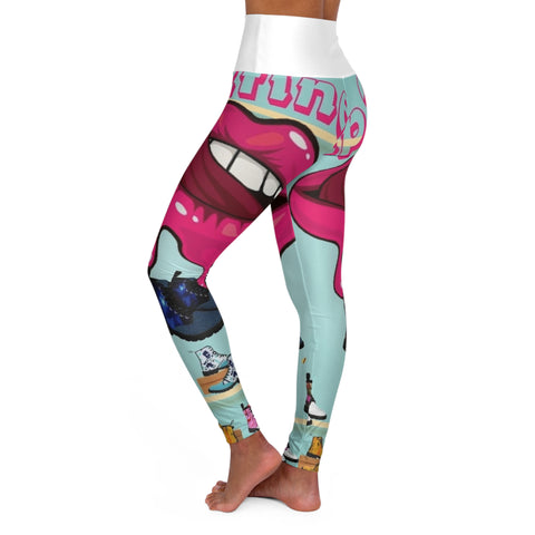 High Waisted  HIP HOP ART Yoga Leggings (AOP)