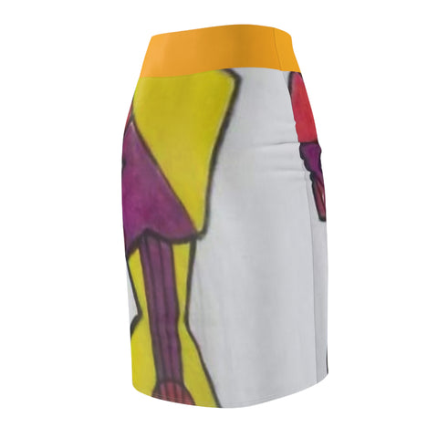 Women's  HIP HOP ART Pencil Skirt (AOP)