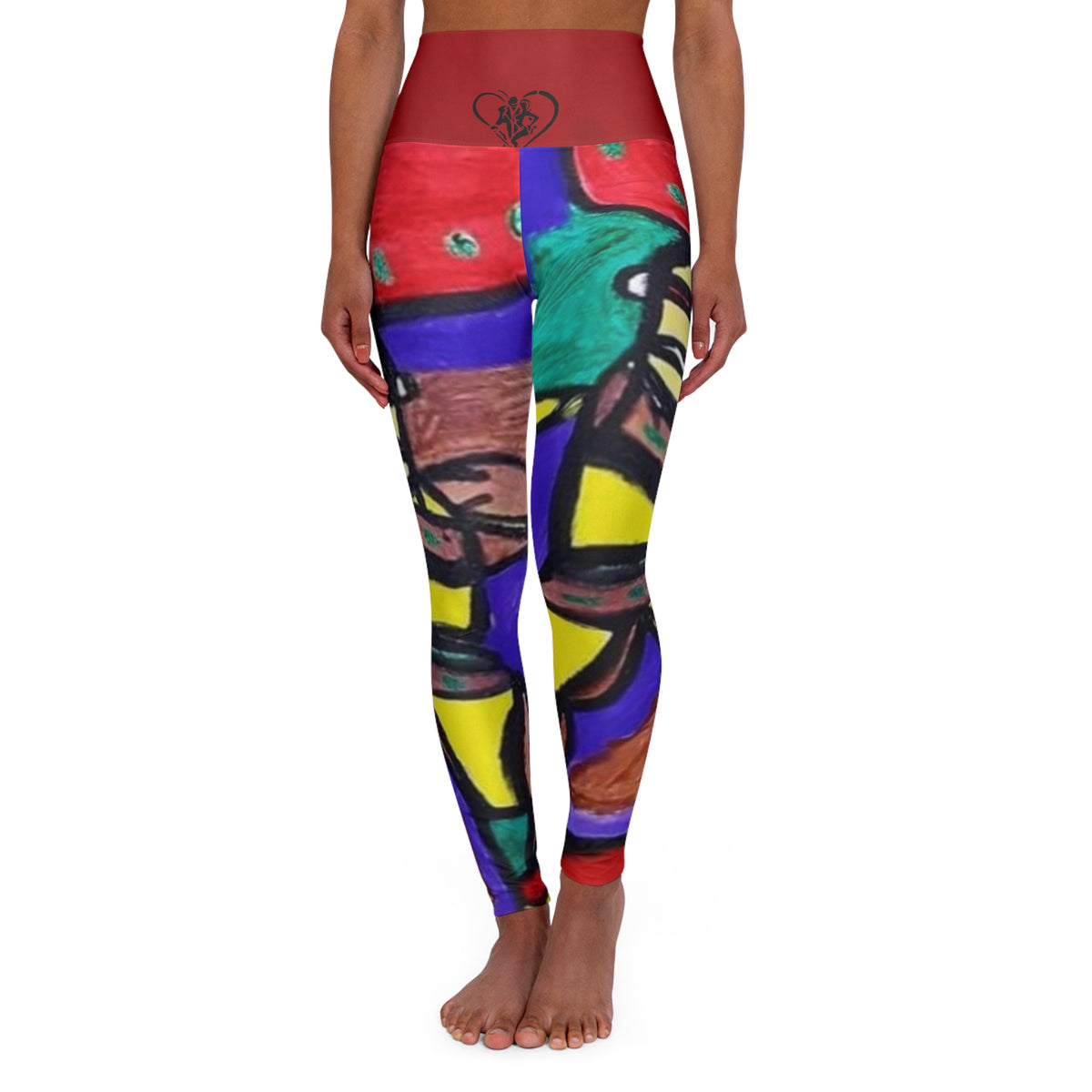 High Waisted  HIP HOP ART Yoga Leggings (AOP)