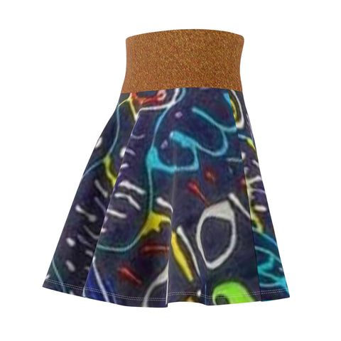 Women's  HIP HOP ART Skater Skirt (AOP)