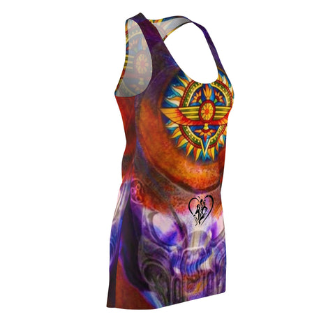 Women's Cut & Sew HIP HOP ART Racerback Dress (AOP)