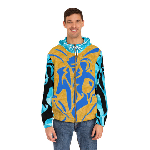 Men's Full-Zip  HIP HOP ART Hoodie (AOP)