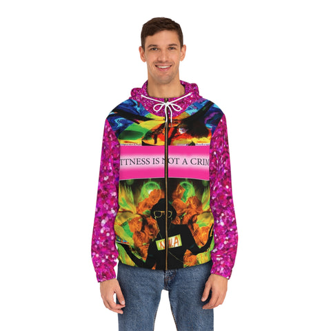 Men's Full-Zip  HIP HOP ART  Hoodie (AOP)