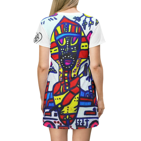 HIP HOP ART T-Shirt Dress (AOP)