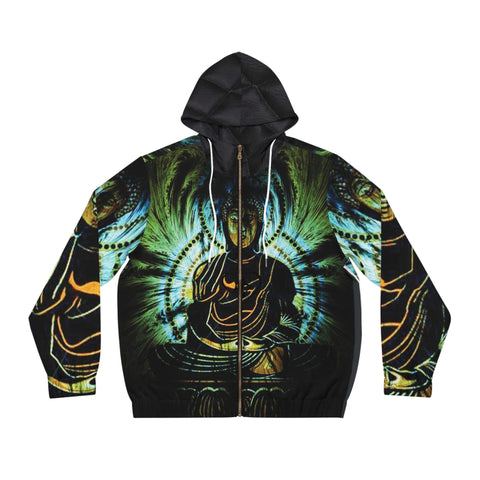 Men's Full-Zip HIP HOP ART Hoodie (AOP)