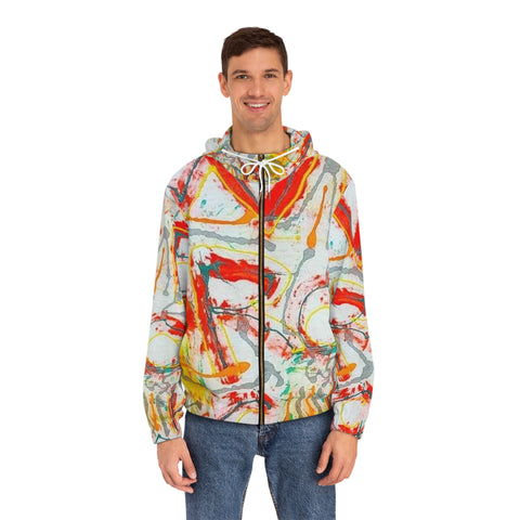 Men's Full-Zip  HIP HOP ART Hoodie (AOP)