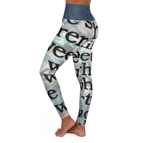 High Waisted HIP HOP ART Yoga Leggings (AOP)