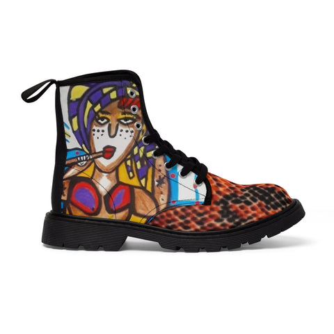 Men's Canvas HIP HOP ART Boots