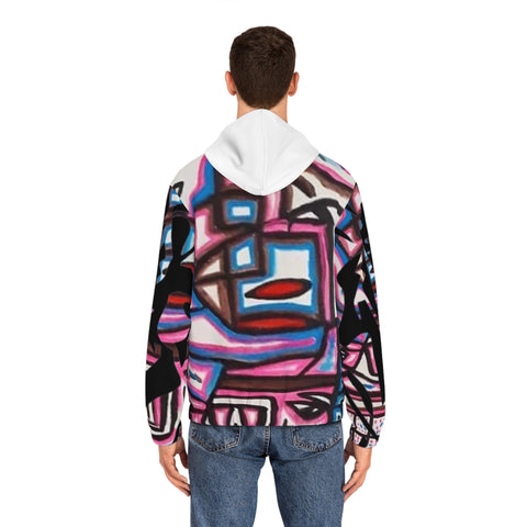 Men's Full-Zip  HIP HOP ART Hoodie (AOP)