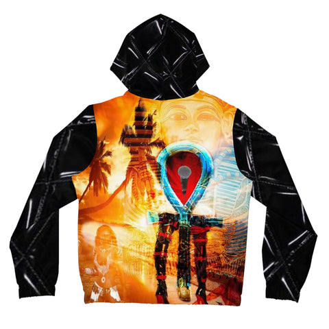 Women’s Full-Zip  HIP HOP ART Hoodie (AOP)