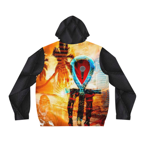 Men's Full-Zip HIP HOP ART Hoodie (AOP)