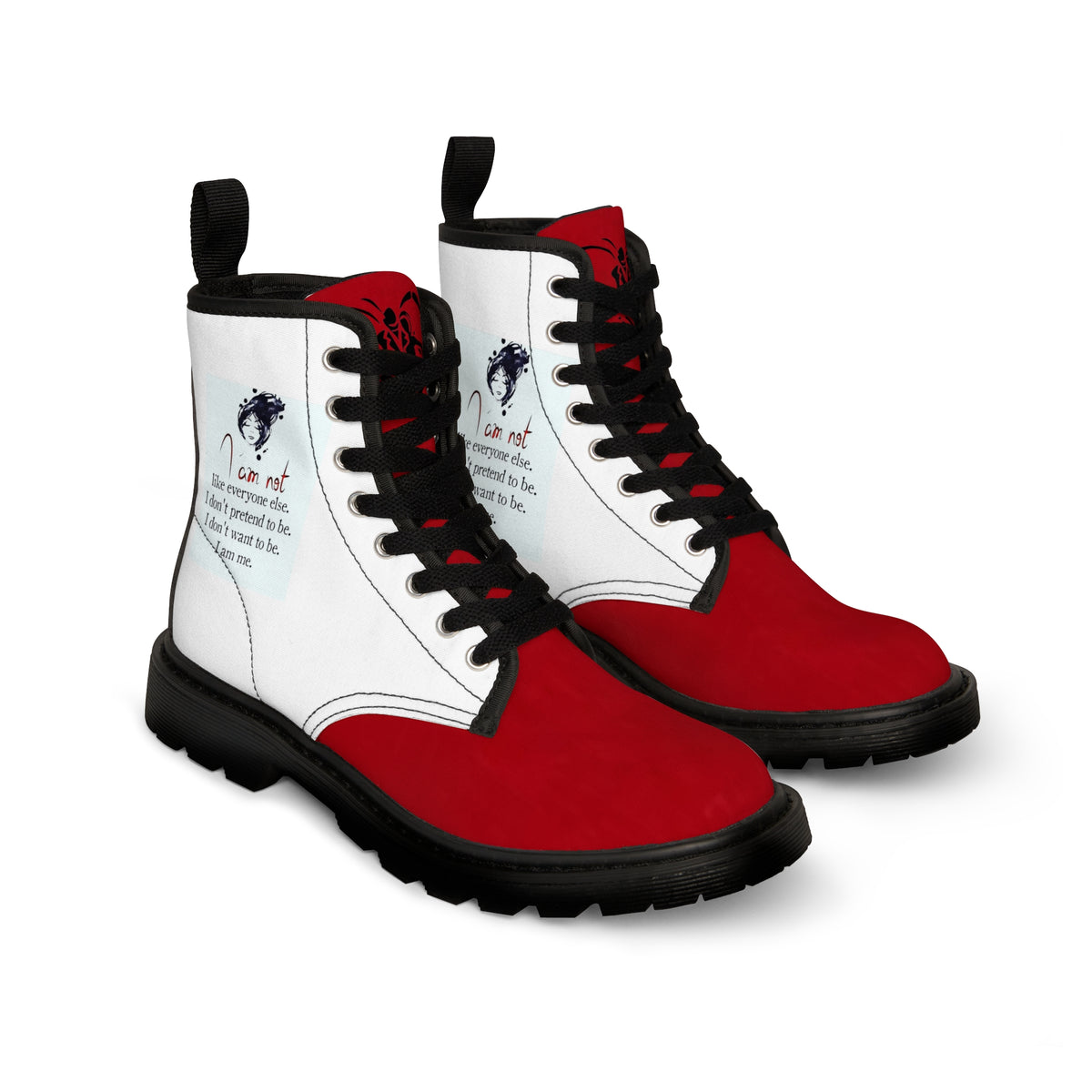 Men's Canvas  HIP HOP ART Boots