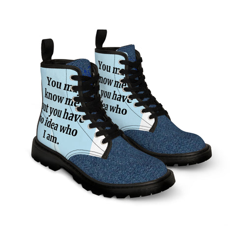 Women's HIP HOP ART Canvas Boots