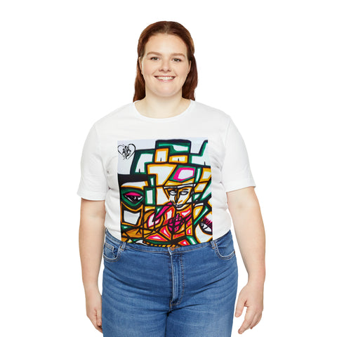 Unisex Hip Hop Art Jersey Short Sleeve Tee