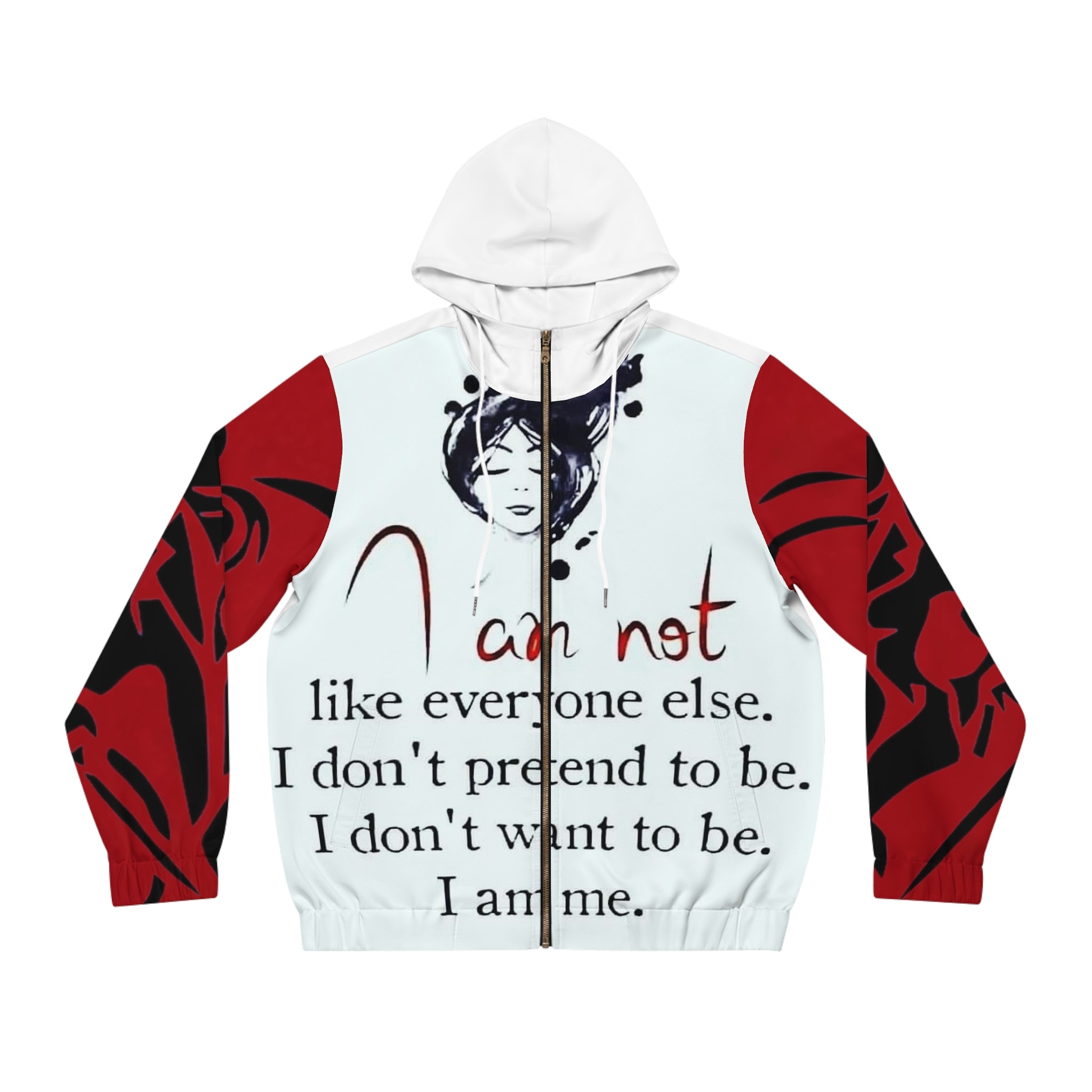 Men's Full-Zip HIP HOP ART Hoodie (AOP)