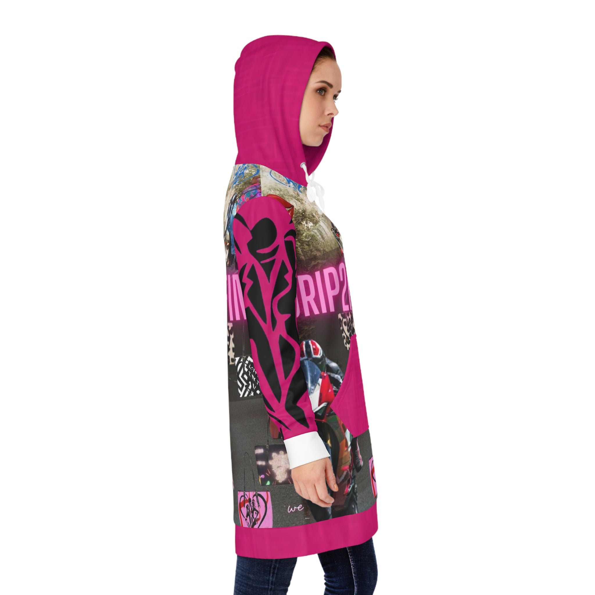 Women's HIP HOP ART Hoodie Dress (AOP)
