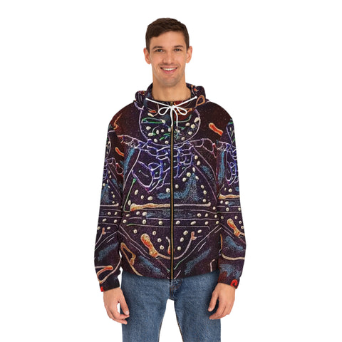 Men's Full-Zip  HIP HOP ART Hoodie (AOP)