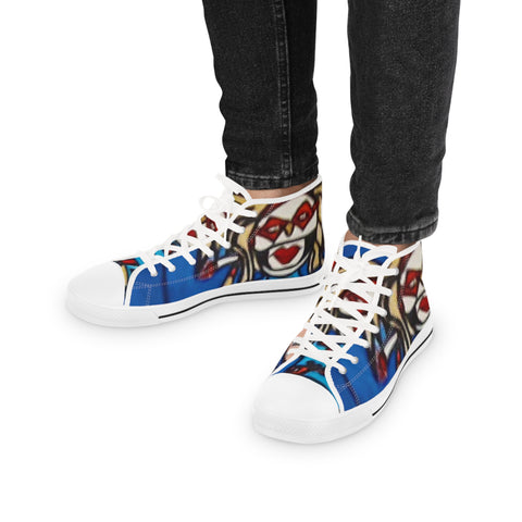 Men's High Top Hip Hop Art Sneakers