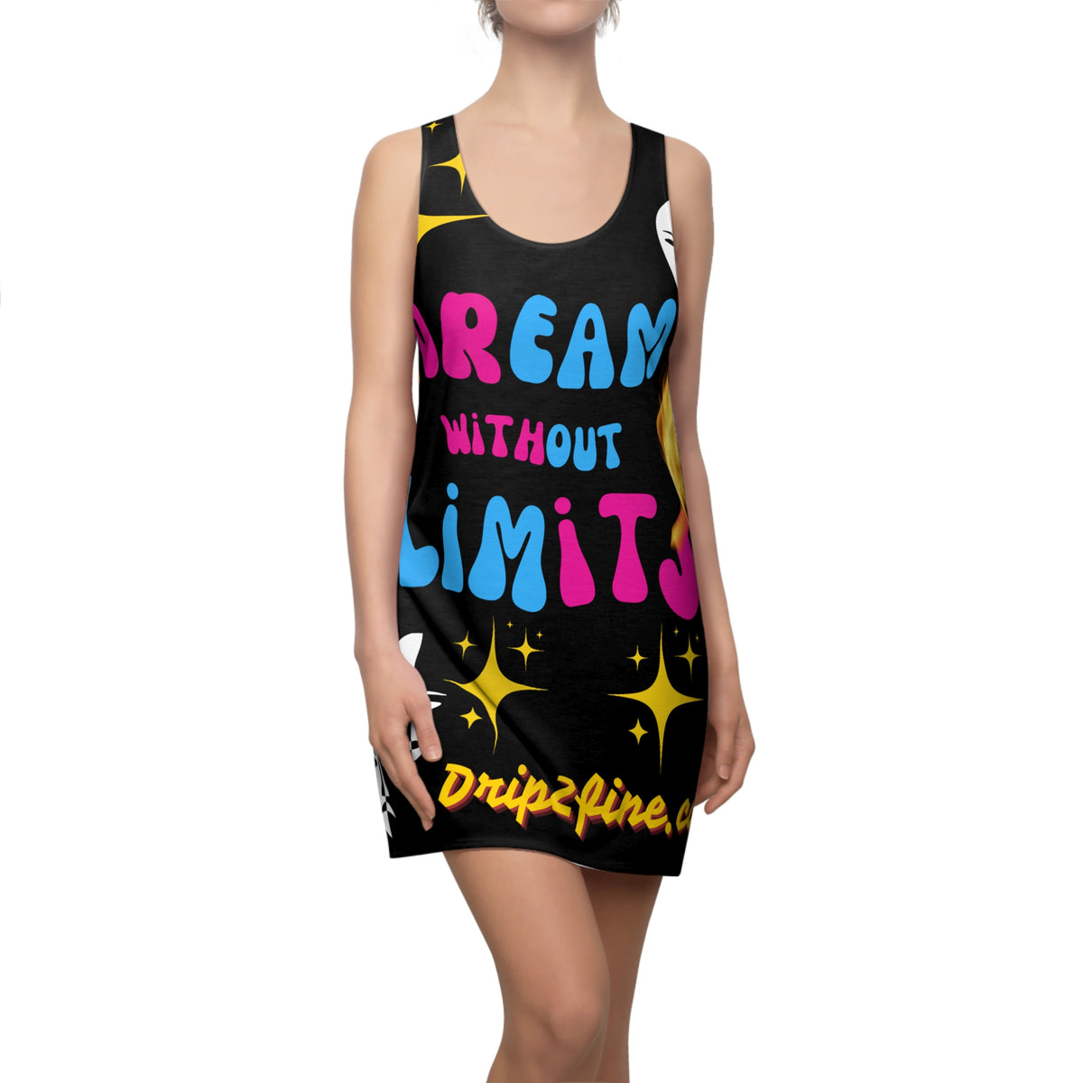 Women's Cut & Sew HIP HOP ART Racerback Dress (AOP)