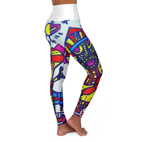 High Waisted HIP HOP ART Yoga Leggings (AOP)