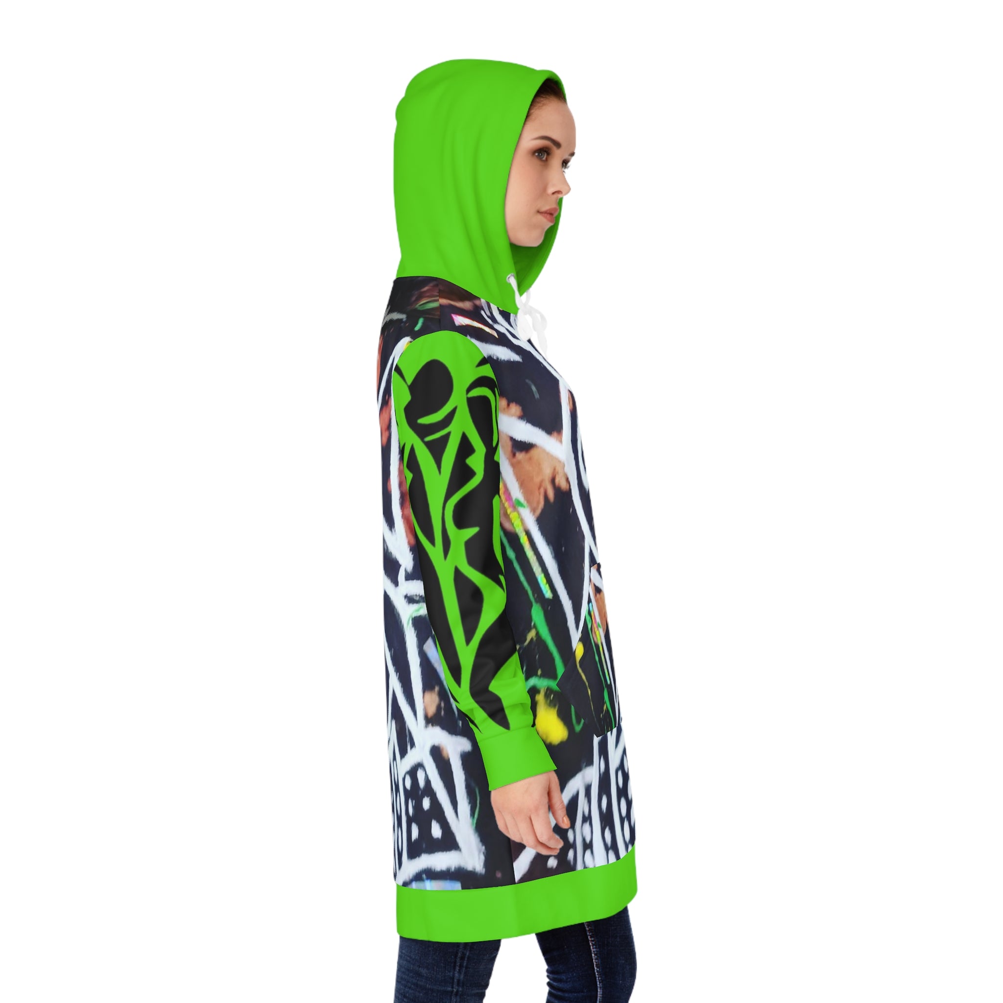 Women's HIP HOP ART Hoodie Dress (AOP)