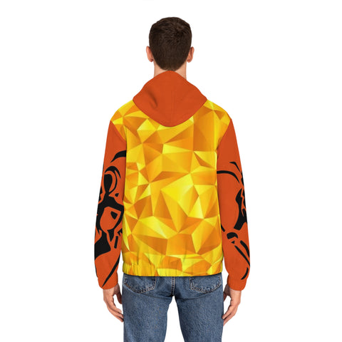 Men's Full-Zip  HIP HOP ART Hoodie (AOP)