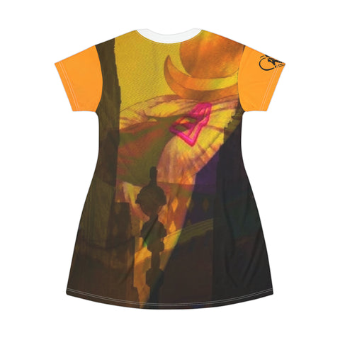 HIP HOP ART T-Shirt Dress (AOP)