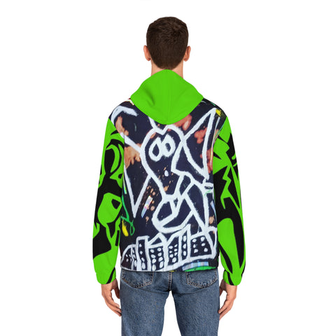 Men's Full-Zip HIP HOP ART Hoodie (AOP)