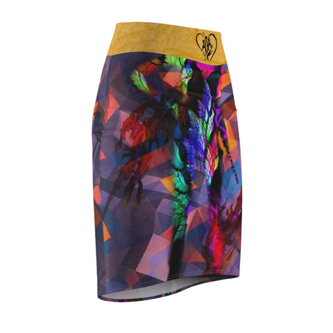 Women's HIP HOP ART Pencil Skirt (AOP)